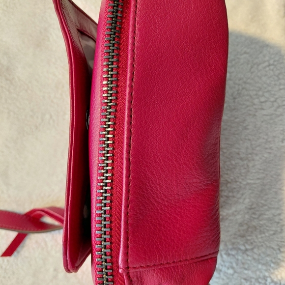Aimee Kestenberg leather mini crossbody Red with gunmetal hardware. Nwt - Picture 5 of 9